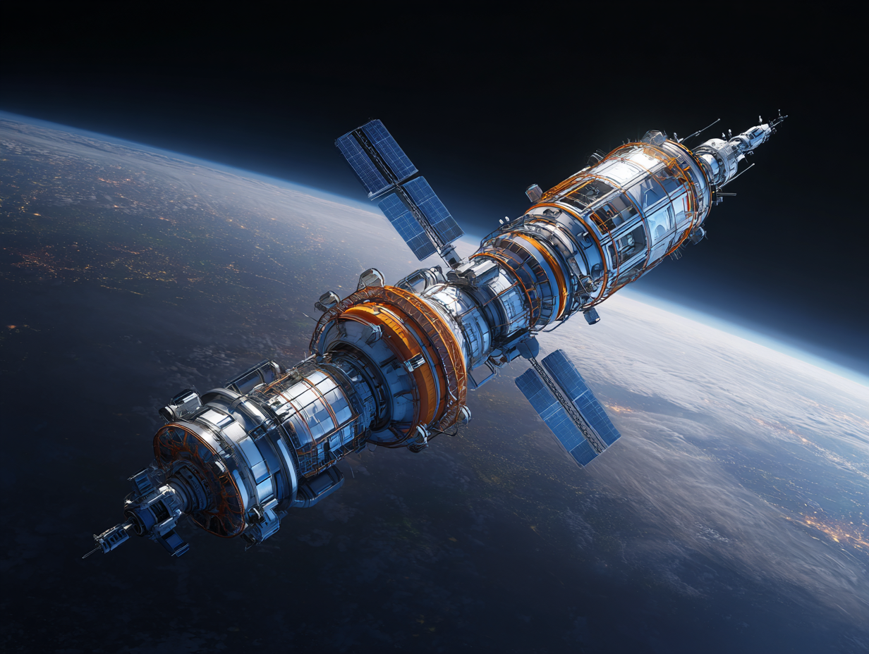 Orbital refinery unit