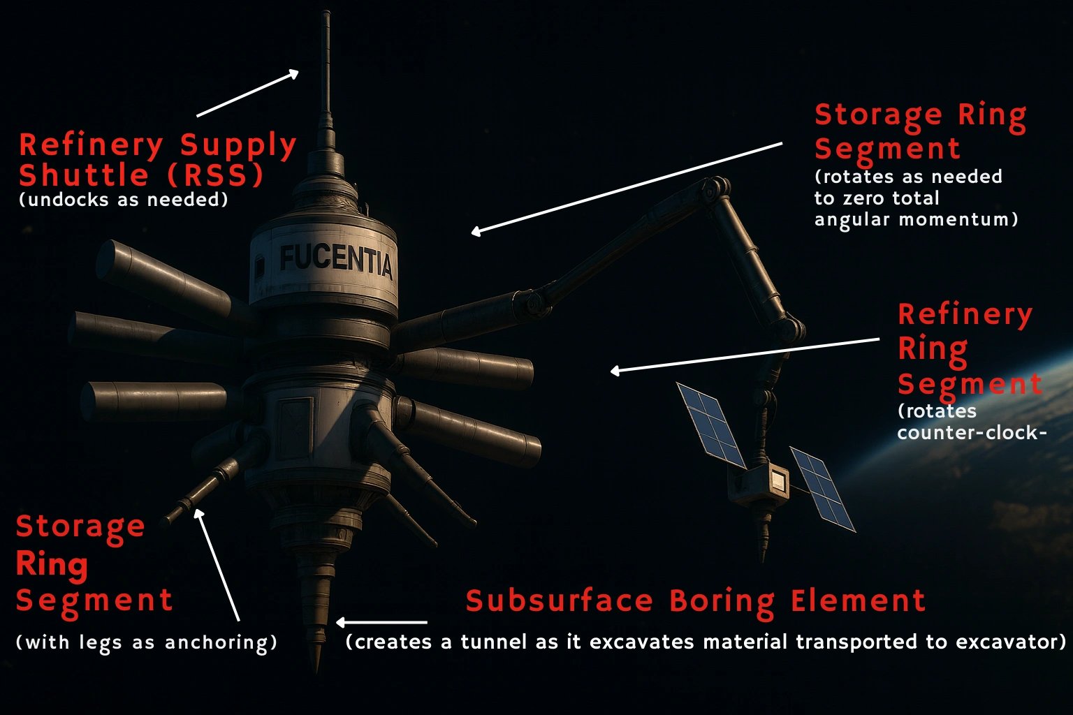 Autonomous Refinery in Space